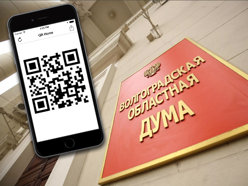 Депутаты Волгоградской областной думы за QR-коды